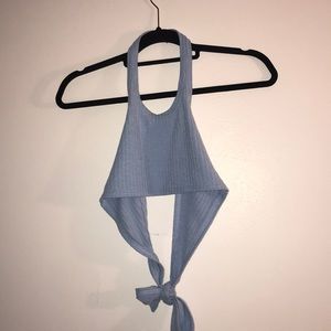 baby blue halter top